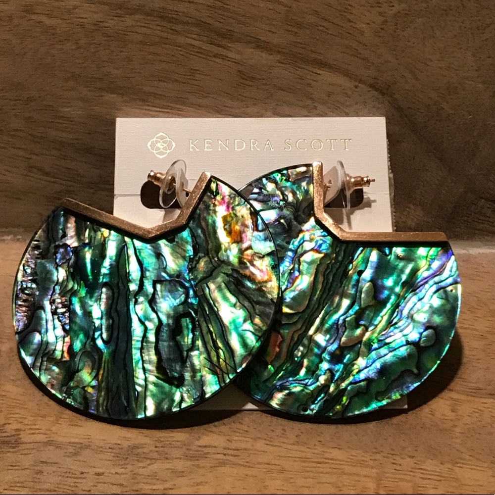 Kendra Scott Kai Earrings in Rose Gold & Abalone